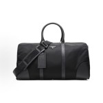 PRADA men\'s black hand-held crossbody travel bag